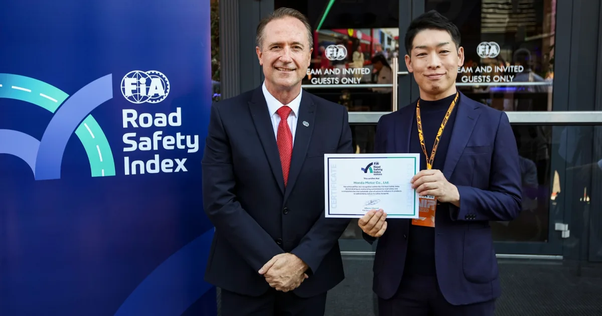 Sécurité routière : Honda, première entreprise au monde à décrocher les 5 étoiles de la FIA